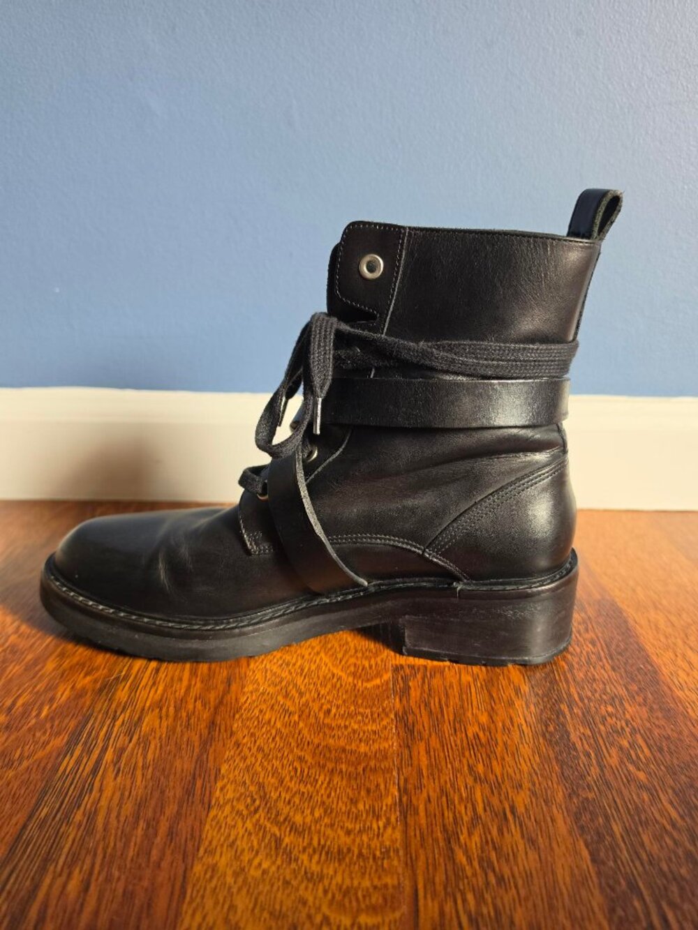 Allsaints Black Leather Boots (Size US 8) - Picture 7 of 10